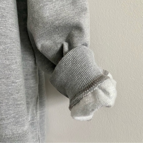 𝅺bdg Crew Neck Grey Purple Colour Block Casual Baggy Sweater - Picture 11 of 15